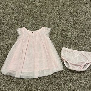 Pink sparkle dress size 12 months